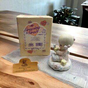 Precious Moments Growing in Grace Age 2 Birthday Figurine 1994 Gift Vintage